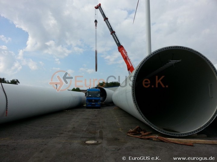 Windkraftanlage Spezialtransport Russland Kasachstan
