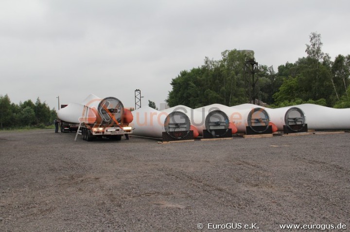 Rotorblätter Windkrafttechnik Spezialtransport Russland Kasachstan