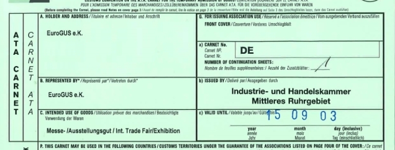 Transporte mit Carnet ATA nach Russland