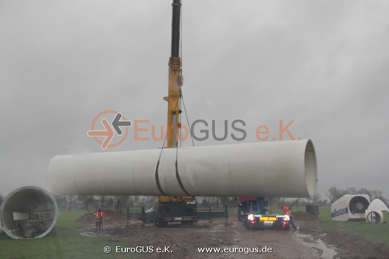 Windenergieanlage Vestas V44, Mittelturm der Windkraftanlage