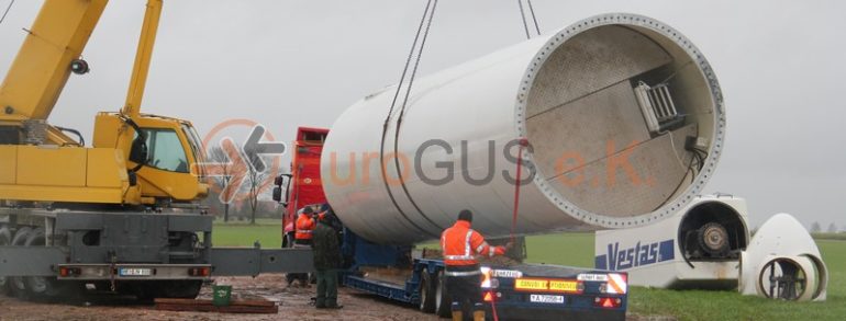 Projektlogistik: Transport von Windkraftanlagen