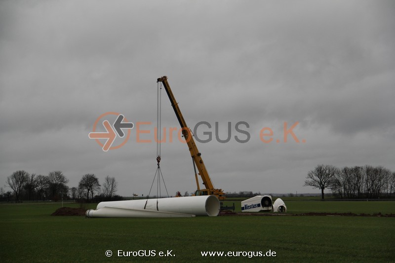 Beladung der Windenergieanlage 