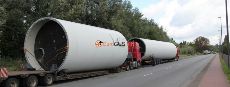 Power für repower – EuroGUS transportiert erneut Windkraftanlagen nach Kasachstan