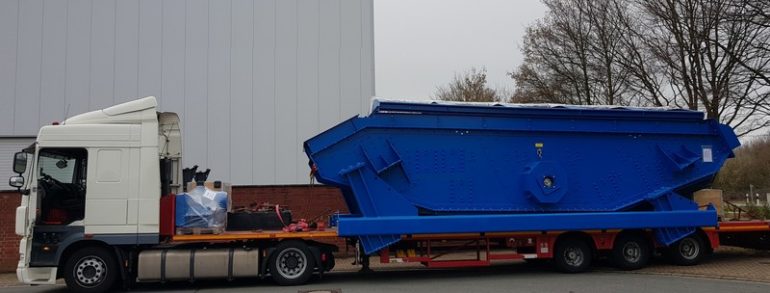 Transporte von Müllverarbeitungsanlagen nach Russland