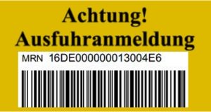 ausfuhranmeldung