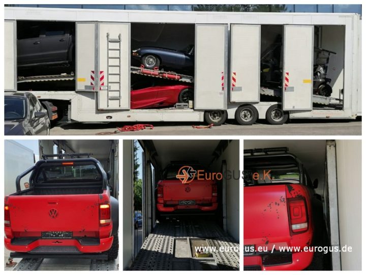 VW Amarok - Geschlossene Fahrzeugtransporte nach Moskau